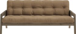 Karup Design Schlafsofa »Grab«, Mit Holzstruktur, inkl. Futonmatratze, Liegefläche 130x190 cm