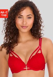 JETTE Push-up-BH, mit Bügel und aufregenden Ring- und Bänderdetails, sexy Dessous