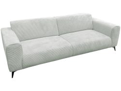 2er Sofa JULIA Stoff hellgrau