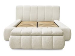 Kastenbett mit Bettkasten BOBOCHIC DENALI 160x200cm weiss