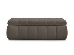 Bettkasten BOBOCHIC MONT-BLANC Boucle-Stoff rotbraun