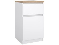 Nachttisch NAIA 1 Schublade 40x40.4x70.1cm weiss glänzend
