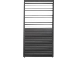 Colibri Sichtschutzwand mit Lamellen verstellbar, schwarz, 4m Pergolasichtschutz