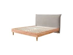 Bett BOBOCHIC CHARLIE 160x200cm hellgrau