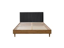 Bett BOBOCHIC OCEANE 180x200cm dunkelgrau