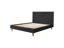 Bett BOBOCHIC ROMANE 180x200cm dunkelgrau
