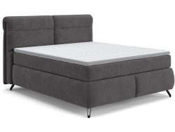 Boxspringbett SWISS HOME STYLE AMBER anthrazit 180x200cm flexibel / halbfest