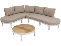 Garten-Set SUMMERLAND Massives Holz beige