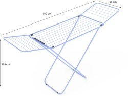 Wäscheständer DRYGRO hellblau 55x180x103cm