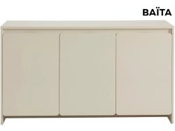 Sideboard BAÏTA AKKA 3 Türen 39.5x140x80cm beige lackiert / matt