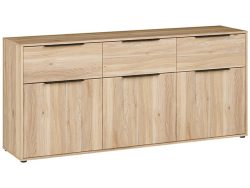 Sideboard ORKNEY 3 Türen 3 Schubladen 41.4x182.6x81.7cm holz dekor