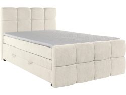 Boxspringbett GELATO beige 140x200cm halbfest