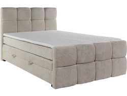 Boxspringbett GELATO hellgrau 160x200cm halbfest