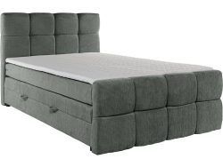 Boxspringbett GELATO dunkelgrün 180x200cm halbfest