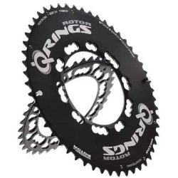 Rotor Q-Ring Road Aero Kettenblatt 110mm 5-Arm außen schwarz 52 Zähne 2019 Kettenblätter