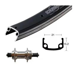 Bike-Parts 26″ Hinterrad Schürmann Sport + Schraubkranz-Nabe 6/7-fa...