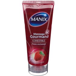 MANIX® Essbares Erdbeer-Gourmet-Massage-Gel