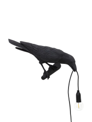 Seletti-Bird Lamp Looking, Black