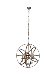Anmutige Hängeleuchte Orbit im Käfig-Design