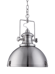 Trendige Industrie-Pendelleuchte Silver