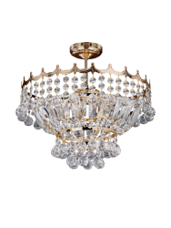 Kristall-Deckenleuchte Versailles goldfarben 42 cm