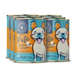 Nassfutter Breed Fit Pute mit Quinoa, Apfel und Hüttenkäse für Hunde - 6x400g