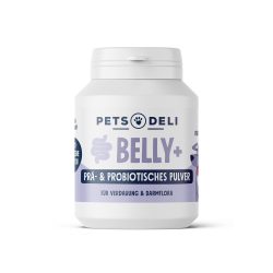 Nahrungsergänzung Belly+ Prä- & Probiotisches Pulver für Hunde - 80g