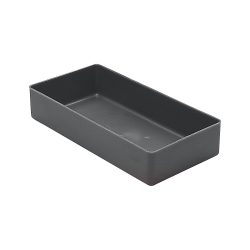 Einsatzkasten Höhe 40 mm grau, LxB 198 x 99 mm, VE 50 Stk