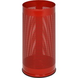 Schirmständer, Höhe 610 mm Lochblech, verzinkt feuerrot RAL 3000