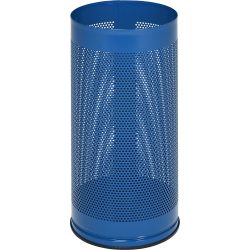 Schirmständer, Höhe 610 mm Lochblech, verzinkt enzianblau RAL 5010