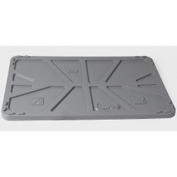Deckel aus Polyethylen für LxB 1040 x 640 mm grau