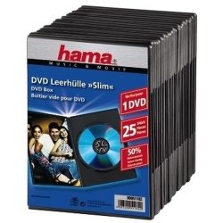 Hama 51182 DVD Slim BOX Black - (Schwarz)