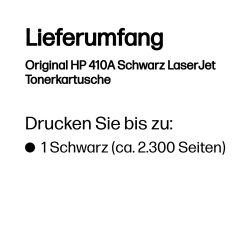 HP 410A Toner schwarz 2300 Seiten (Cf410A) Tonerkassette