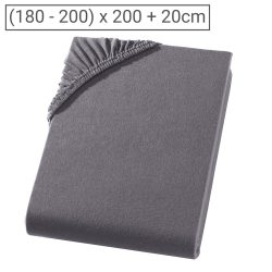 PREMIUM Jersey Topper für Boxspringbett, anthrazit