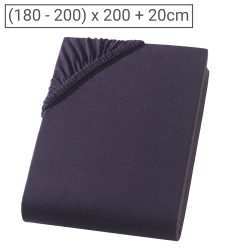 PREMIUM Jersey Topper für Boxspringbett, schwarz