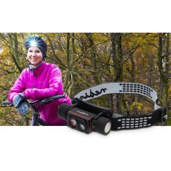 Led -hauptlampe | Batteriebetriebener / Usb -strom | 3,7 V Dc | Batterien Enthalten | Wiederaufladbar | Angegebener Leuchtender Fluss: 1000 Lm | Beleuchtungsbereich: 180 M Unisex  ONE SIZE
