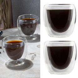 Espresso Glas 80ml 4er Set Unisex Transparent ONE SIZE