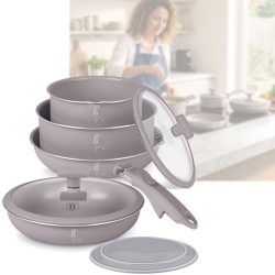 Design Kochset inkl. Smart Lids, 9-teilig, taupe