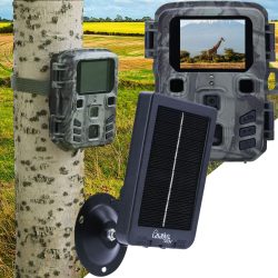 Kompakte Full-HD-Wildkamera mit Bewegungssensor und Nachtsicht inkl. Akku Solarpanel