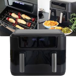 XXL Heissluft Fritteuse mit trennbarem Korb, 10 Liter, 2400 Watt