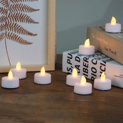 24er-Set LED-Teelichter mit flackerndem Licht, Batteriebetrieb