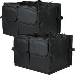 2er-Set Kofferraum-Organizer mit 2 Fächern, faltbar, 50 x 37 x 26 cm