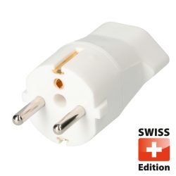 Max Hauri Übergangstecker 3-polig, Schuko