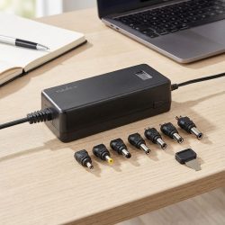Universal-Netzteil mit 7 Wechselsteckern, 5 - 24 V, 100 - 24 V, 100 - 240 V AC, 36 W