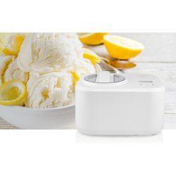 Nedis - Eismaschine 1L mit LCD-Display, Weiss