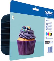 Brother Original Tintenpatrone LC-123 Value-Pack, BK/C/M/Y