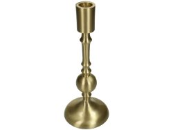 Kerzenleuchter Aluminium Gold H: 24 cm