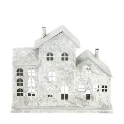 Haus Aus Metall, Silber H: 16 cm