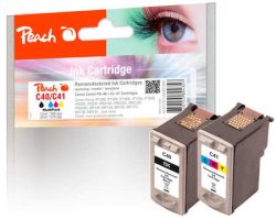Peach Spar Pack Tintenpatronen kompatibel zu Canon 0615B043