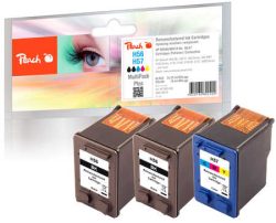Peach Spar Pack Plus Druckköpfe Tintenpatronen bk/c kompatibel zu HP No. 56, C6656AE, No. 57, C6657AE